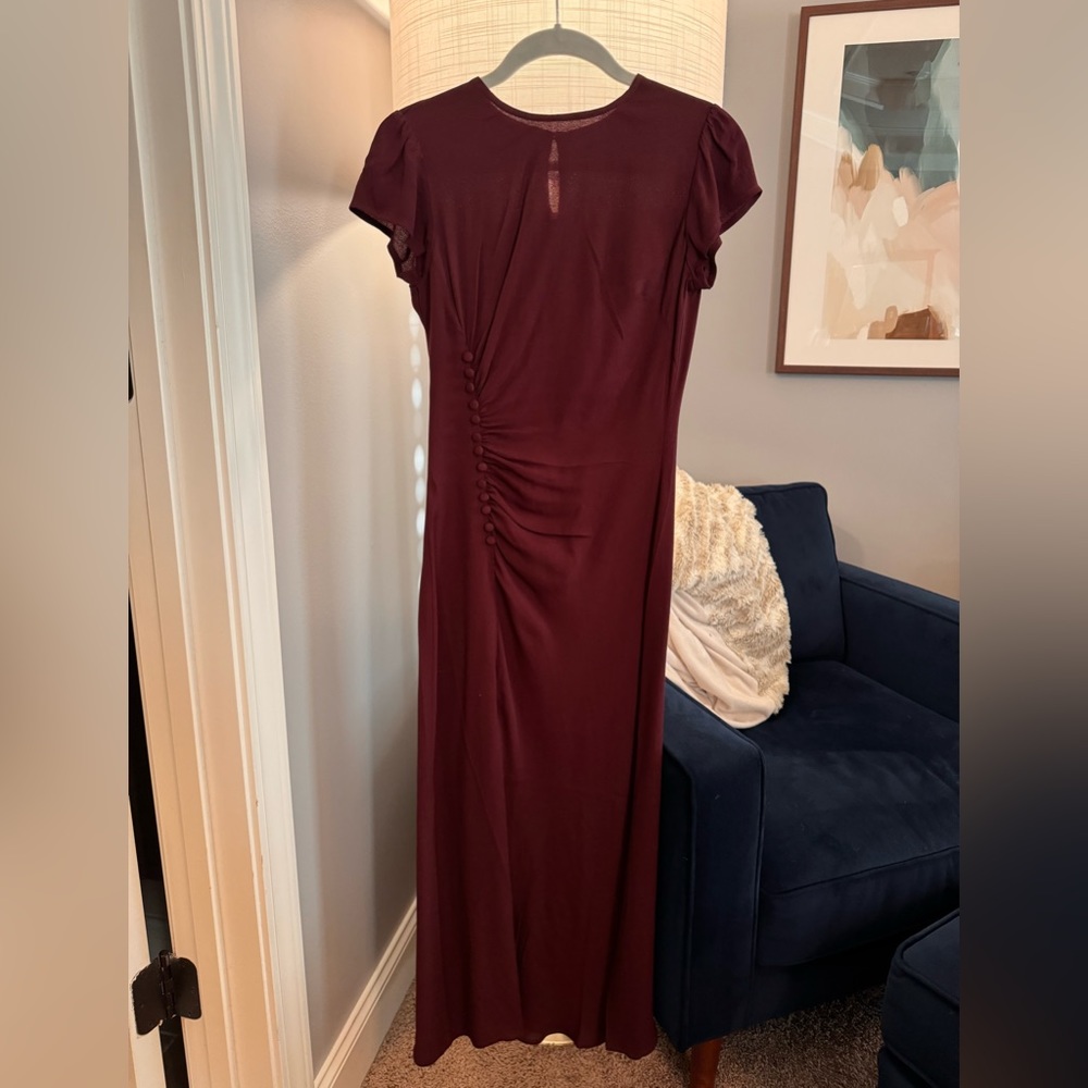 Reformation dress, maroon, size 0